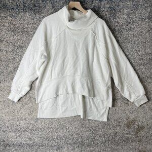 FP Movement Pullover Womens Medium Cowl Neck Textured Knit Drop Shoulder Sweater
